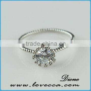 2015 new arrival !!! High quality graceful setmicropave cz ring , silver elegant ring , graceful silver rings set