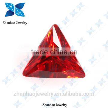 synthetic stone /orange red large cubic zirconia/synthetic semi-precious stone red