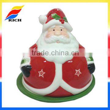 Christmas decorations beauty ceramic santa claus statues for decor home