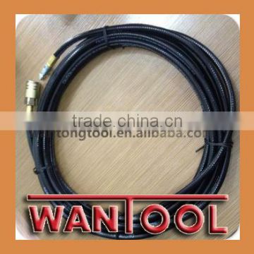 1/4" black Rubber Air Hose with 1/4"BSP Brass fitting