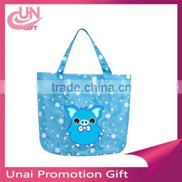 Customized Bright Color Cute Pattern Laminated Folding Non woven Bag/Shopping Bags/Cloth Bags On Sale The Gift For Student