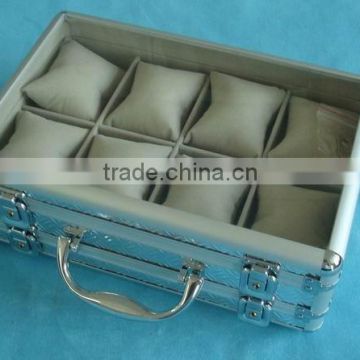 Carrying double layer aluminum watch storage case XB-SB005