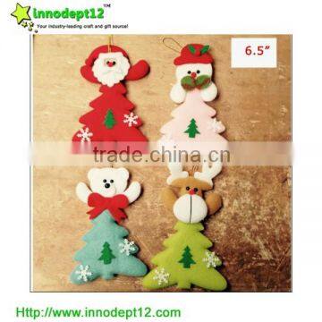 Hanging Decoration Felt Christmas Ornament Tree With Santa ,deer, Snowman