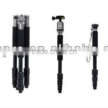 fotopro Composite Tripod can be change to professional tripod, mini tripod, monopod and cane CT-4A