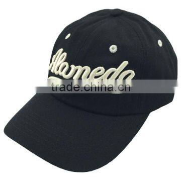 Common Fabric Feature and Image Style 3D raised embroidery cap 6 panel baseball cap