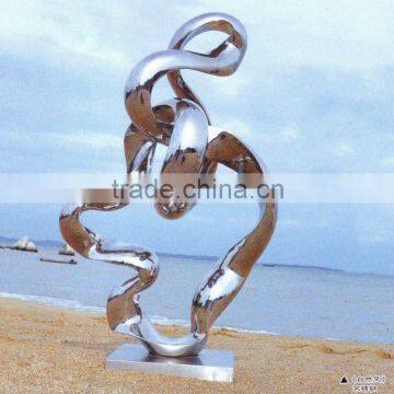 stainless steel garden sculpture