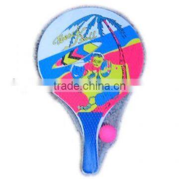 Beach paddle ball set / wooden paddle ball