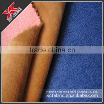 100% Polyester warp knitting suede fabric to upholster car