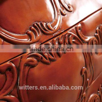 2015 One Piece Bowl Antique Bathroom Vanity With Marble Top WTS826 photo-2