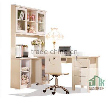 Latest study table and chair set HA-B# white child study table and chair