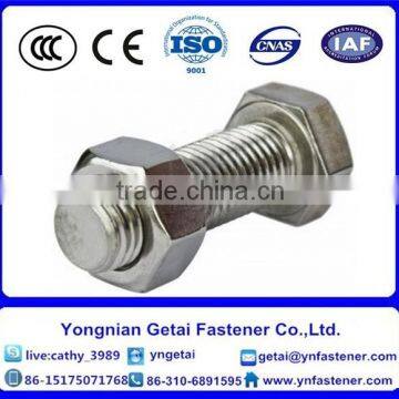 Stainless Steel 304 DIN933 DIN931hex Bolt and Nut and Washer photo-3