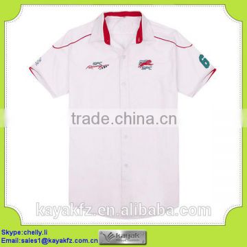 custom made cheap TC F1 racing team shirt maker