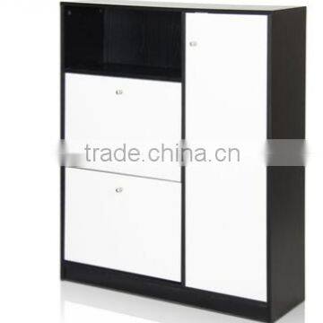 Lavish Home 2 Drawer Wooden Shoe Cabinet