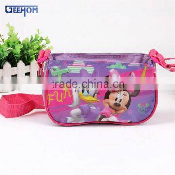 school children cartoon shoulder bag custom kids pvc shoulder bag