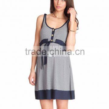 Casual Maternity Pajamas Striped Maternity Dress Summer