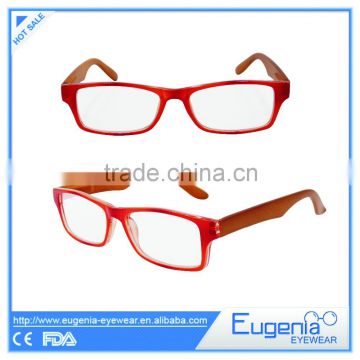 wholesale fashion design hot sale plastic colorful reading glasses