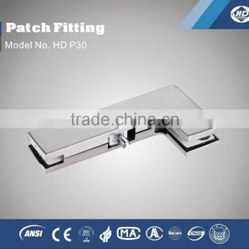 TP40 glass door corner fitting L shape glass patch fitting