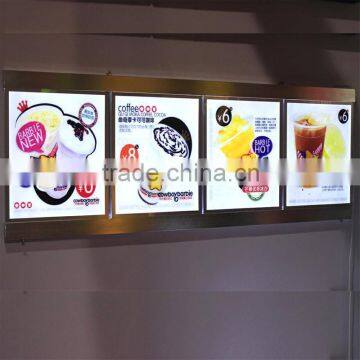 Restaurant Cafe Menu Aluminum Snap LED Frame/Frame Photo/Led light Photo Frame