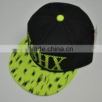 hip pop embroidery full mesh snapback cap