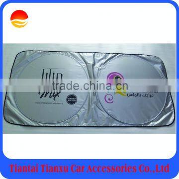 car front sunshade silver nylon