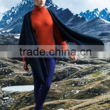 2014 fashion pure cashmere poncho