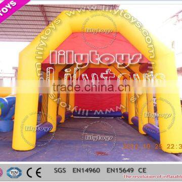 Hot resist waterproof material efficient yellow inflatable wedding tents for sale