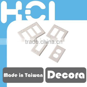 Made in Taiwan Single Gang and Dual Gang Decora Wall Plate Frame