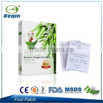 2013 High quality products Bamboo Vinegar foot patch with CE