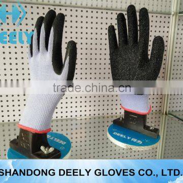 New best quality wrinkle palm latex coated working gloves