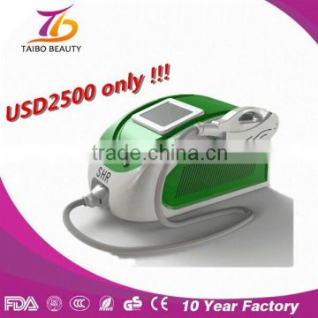 2015 power portable ipl shr hair removal system/facial rejuvenation laser home/CE approval with factory price