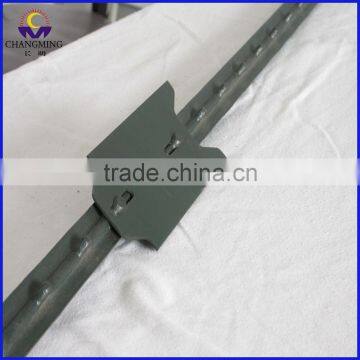 Bitumen Painted Green Color Studded T Post photo-3