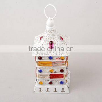 Incense Burner Hurricane Lantern With Stone For Interior Decoration Wf-A002