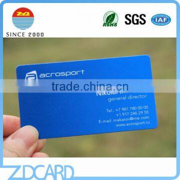 Cheap CMYK Pintging Glossy/Matte/Frosted Plastic Business Card