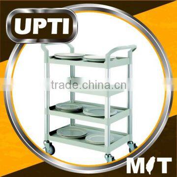 Taiwan Made High Quality Standard 4 Shelves Utility Service Cart, Restaurant Cart, Hotel Cart, DIY Cart