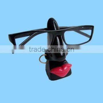 resin decorative black nose glasses holder