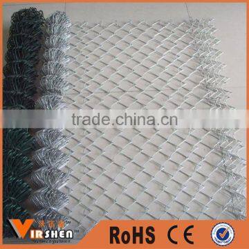 Galvanized PVC coated chain diamond wire mesh fench