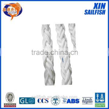 11mx 96mm 8 strand polyester rope mooring tails