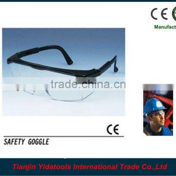 adjustable black frame safety glasses