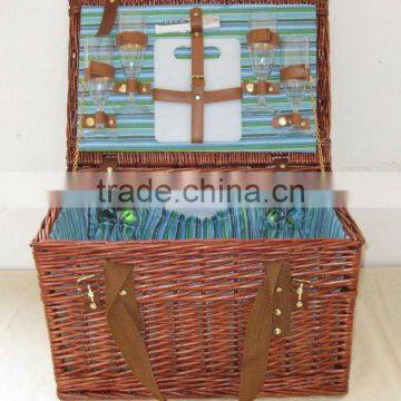 willow portable osier basket