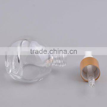 Round Shaped Glass Essential Oil Bottle With Child Proof Rubber Dropper photo-2