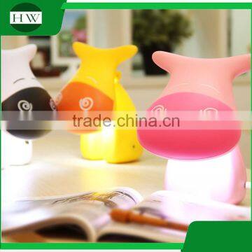 Plastic Cartoon Super Cow Usb Folding Eye Protection Rechargeable Led Study Reading Desk Table Night Light Lamp