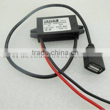 DC Buck Converter 12V24V To USB 5V3A MAX photo-3