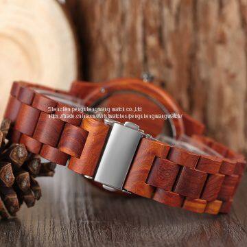 New Design Rose Wood Quartz Movement Wood Watches photo-4