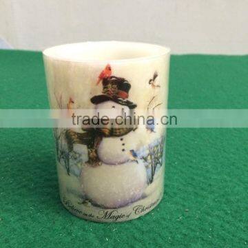 LED flameless candle for Christmas decoration Christmas candle led christmas wax candle