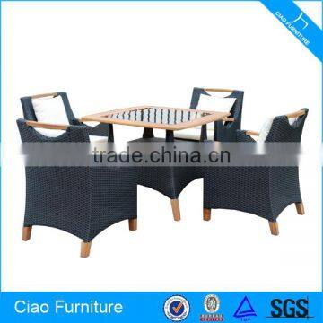 Outdoor Dining Table Rattan Furniture Set