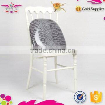 Great Price Qingdao Sinofur banquet use wood napoleon chair with cushion