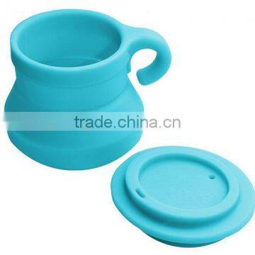 Silicone Travel Collapsible Camping Cup With Lid photo-6