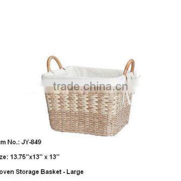 Lined Hyacinth decorative wicker baskets for baby