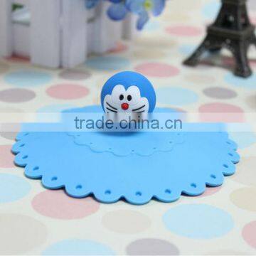 LFGB & FDA silicone doraemon cup lid