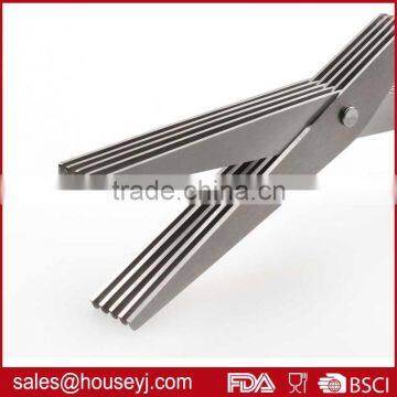 5 Layer Blades Kitchen Herb Scissors With Soft Grip Handle Stainless Steel Kitchen Scissors photo-4